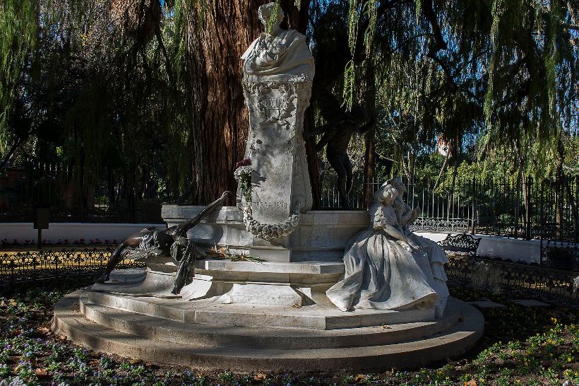 Glorieta de Bécquer en el Parque María Luisa de Sevilla