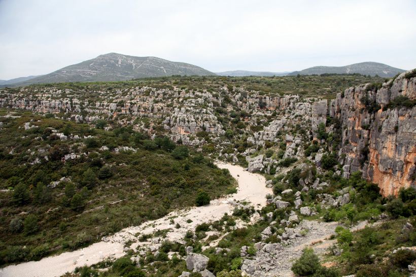 Barranco del arte prehistórico de la Valltorta, el arte rupestre levantino