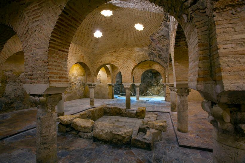 Baños Árabes de Jaén, en los sótanos del Palacio de Villadompardo