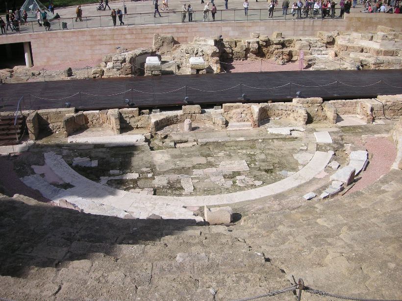 Teatro Romano de Málaga, al pie del monte Gibralfaro, junto a la Alcazaba