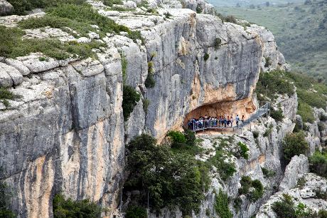 Barranco del arte prehistrico de la Valltorta, el arte rupestre levantino