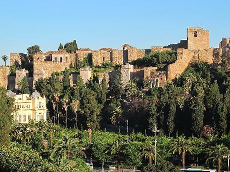 La Alcazaba de Mlaga, construida entre 1057 y 1063